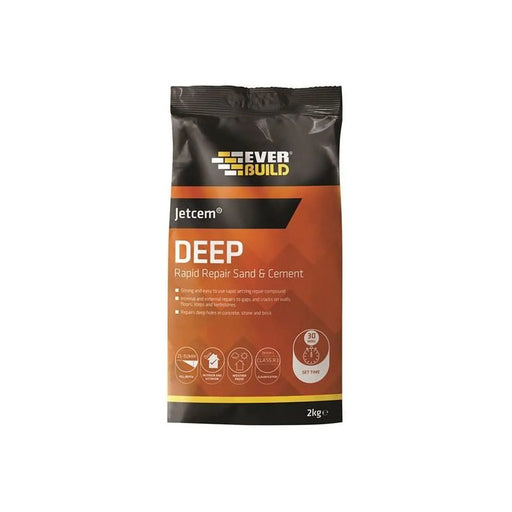 Everbuild Sika Jetcem Premix Sand & Cement Grey 12kg (2 x 6kg Packs)