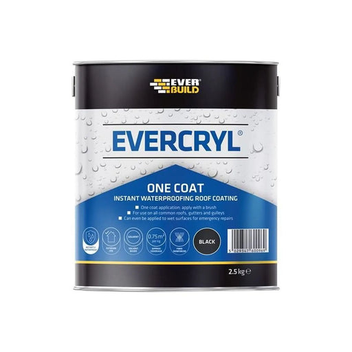 Everbuild Sika EVERCRYL One Coat Black Roof Repair