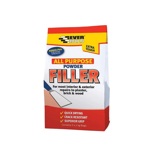 Everbuild Sika All Purpose Powder Filler 5kg Heavy Duty