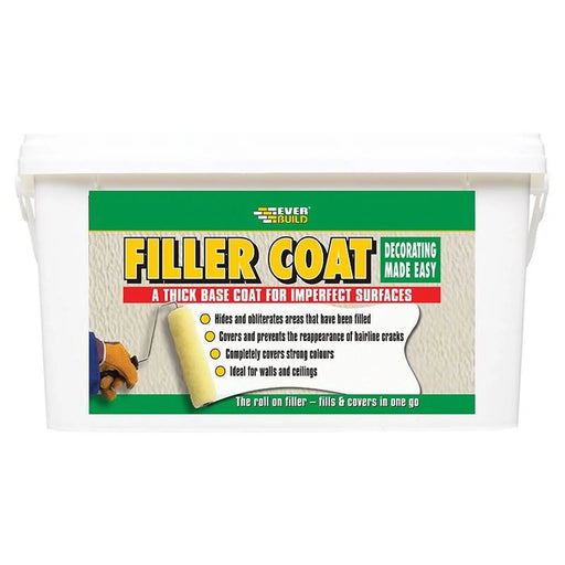 Everbuild Sika FILLCOAT5 5L Heavy Duty Wall Filler