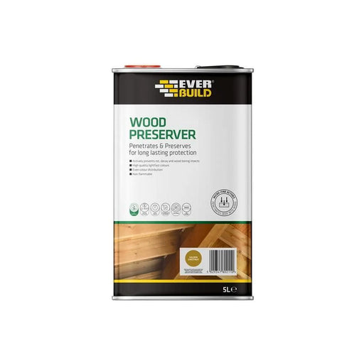 Everbuild Sika Wood Preserver Golden Chestnut 5 Litre