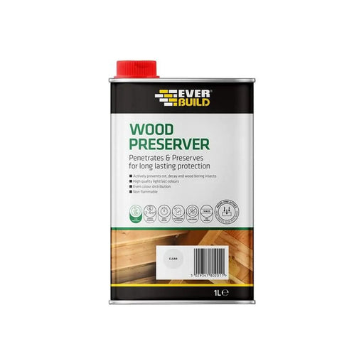 Everbuild Sika Wood Preserver Clear 1L Premium Quality