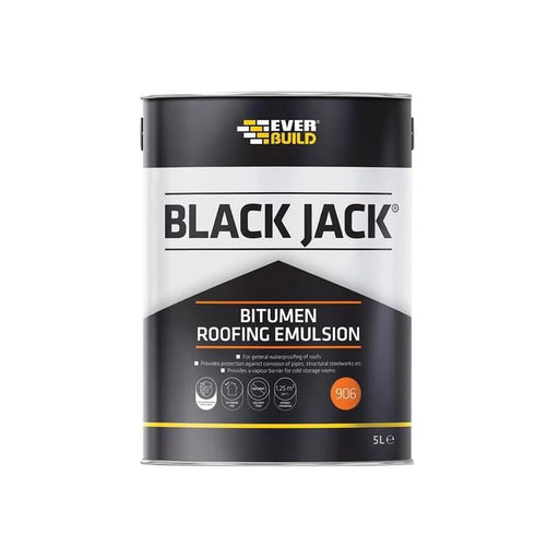 Everbuild Sika Black Jack 906 Bitumen Roofing Emulsion