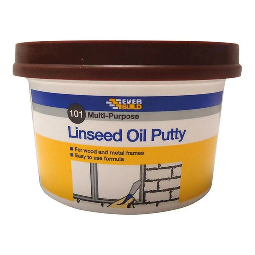 Everbuild Sika 101 Multi-Purpose Linseed Oil Putty Brown 500g
