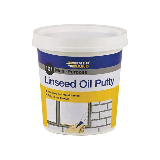 Everbuild Sika 101 Multi-Purpose Linseed Oil Putty Natural 500g