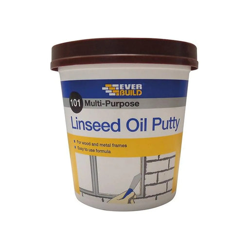 Everbuild Sika 101 Multi-Purpose Linseed Oil Putty Brown 1kg
