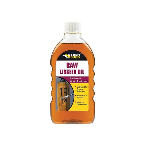 Everbuild Sika Raw Linseed Oil 500ml Quality Treatment