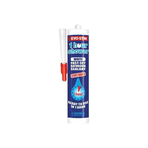 EVO-STIK 1 Hour Shower Sealant White Fast-Set