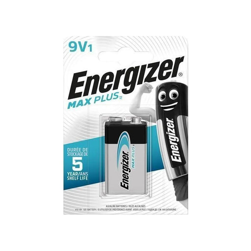 Energizer® Energizer MAX PLUS 9V Alkaline Battery with 12-Year Shelf Life