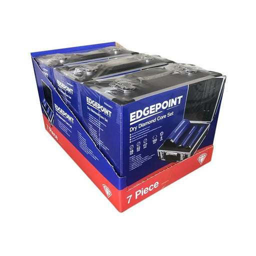 EdgePoint Diamond Dry Core Bit Set 7 Piece Premium Quality