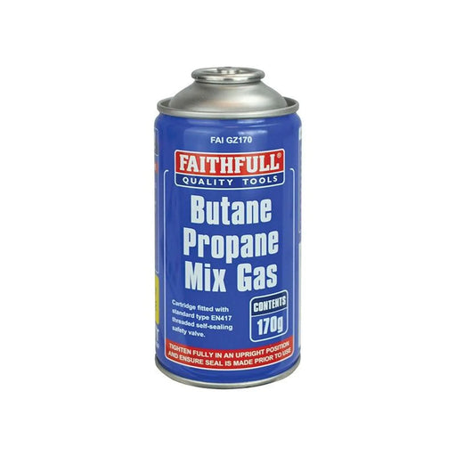 Faithfull Butane Propane Mix Gas Cartridge 170g