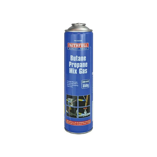Faithfull Butane Propane Mix Gas Cartridge 350g