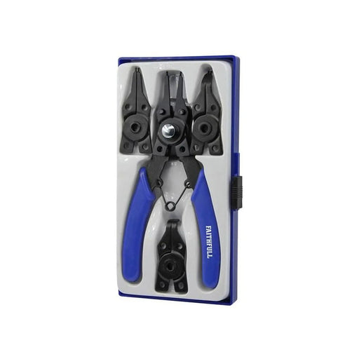 Faithfull Circlip Pliers Set 5 Piece Heavy Duty