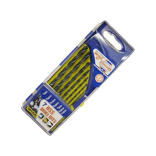 Faithfull HSS Drill Bit Set of 7 1/16-1/4 x 1/32