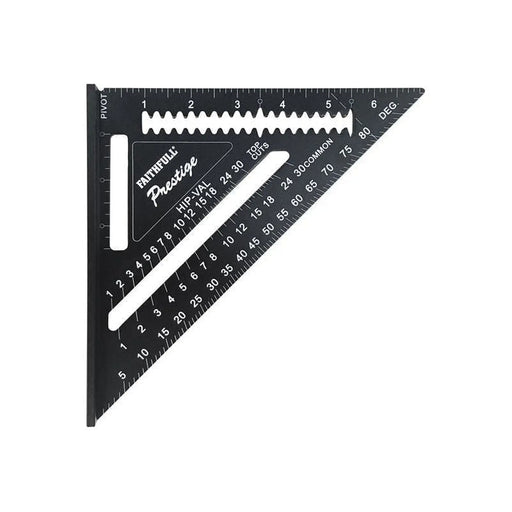 Faithfull Prestige Quick Square Black Aluminium 178mm (7in)