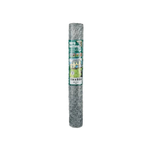 Gardman Galvanised Wire Netting 25mm² Hexagon, 10 x 0.6m