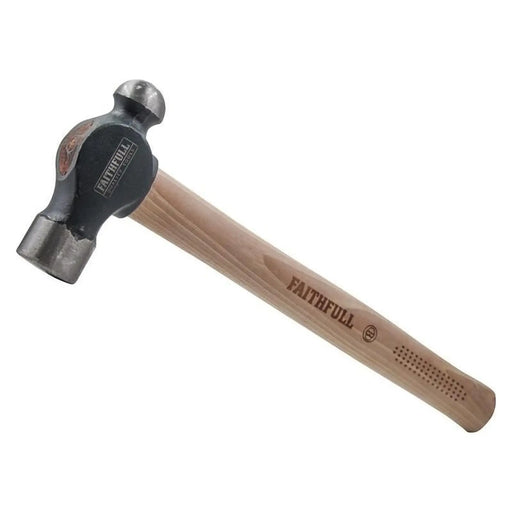 Faithfull Ball Pein Hammer 680g with Hickory Handle