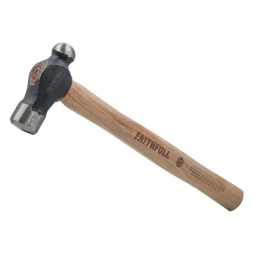 Faithfull Ball Pein Hammer 454g with Hickory Handle