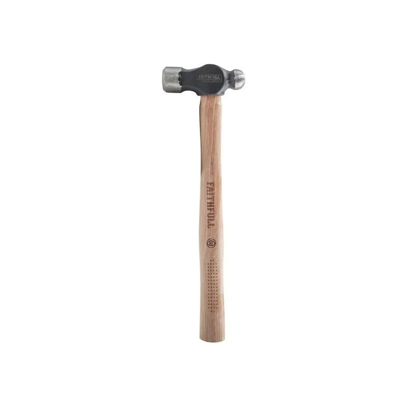 Faithfull Ball Pein Hammer 454g with Hickory Handle
