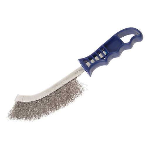 Faithfull Wire Scratch Brush Stainless Steel Blue Handle