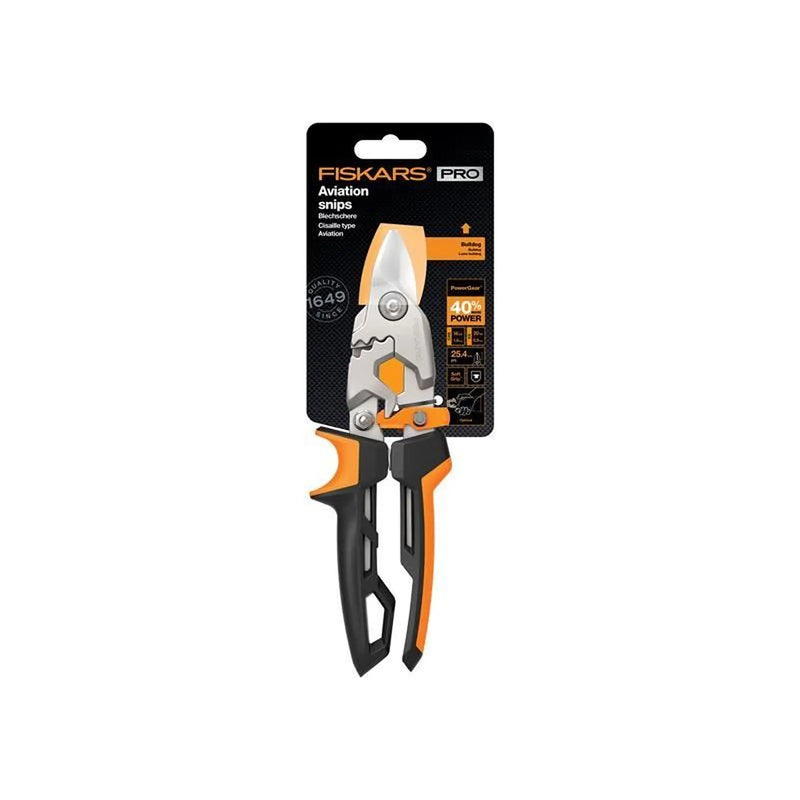 Fiskars PowerGear™ Bulldog Aviation Snips 250mm (10in)
