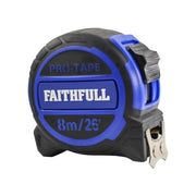 Faithfull Pro Tape Measure 8m/26ft (Width 32mm)
