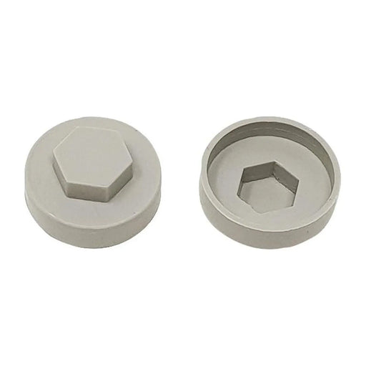 Forgefix TechFast Cover Cap Goosewing Grey 16mm (Pack 100)