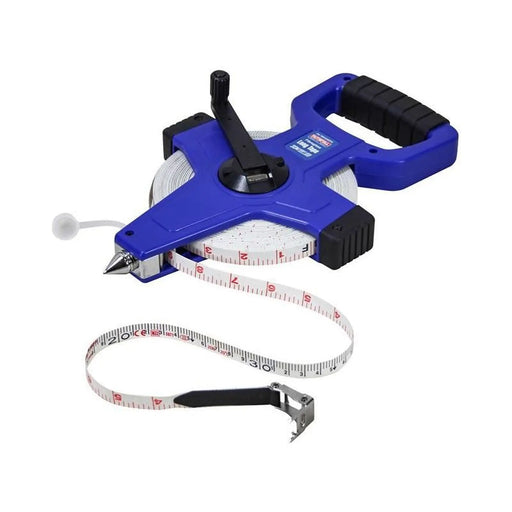 Faithfull Fibreglass Open Long Tape 30m with Metal Hook