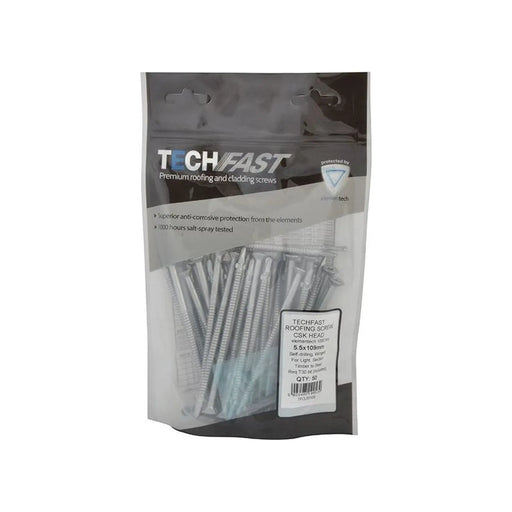 Forgefix TechFast Roofing Screw Timber - Steel Light Section 5.5 x 109mm Pack 50