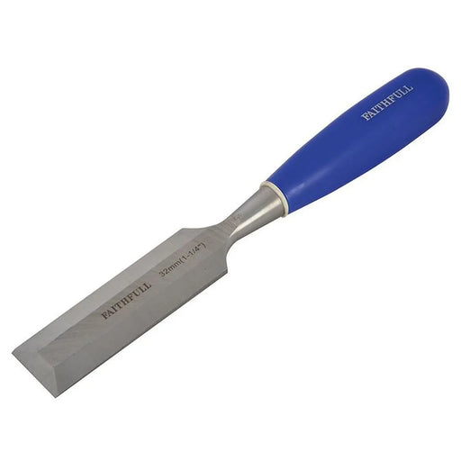 Faithfull Bevel Edge Chisel 32mm Blue Grip