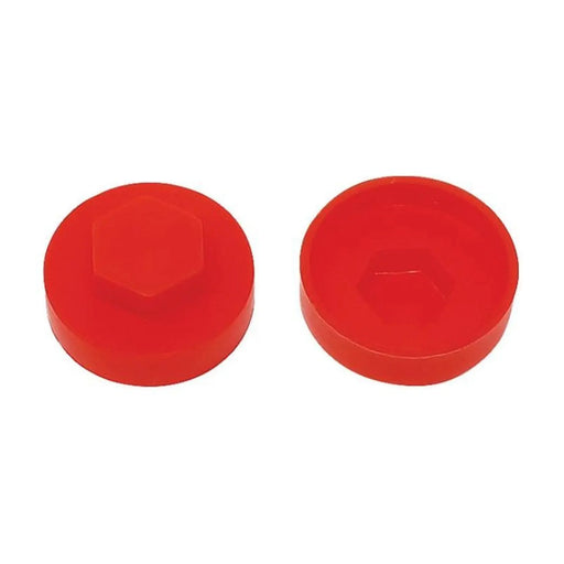 Forgefix TechFast Cover Cap Poppy Red 16mm (Pack 100)