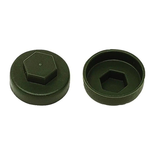 Forgefix TechFast Cover Cap Olive Green 16mm (Pack 100)