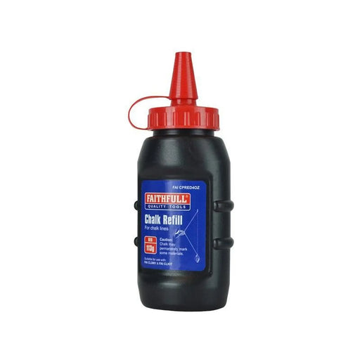 Faithfull Chalk Powder Red 113g for DIY and Professional Use