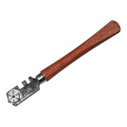 Faithfull Six Wheel Glasscutter Tungsten Carbide - Wood Handle