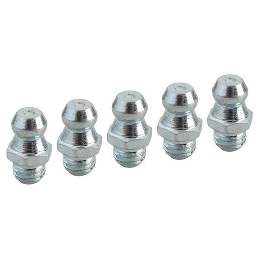 Faithfull Grease Nipple Straight 1/4in UNF (Pack 5)