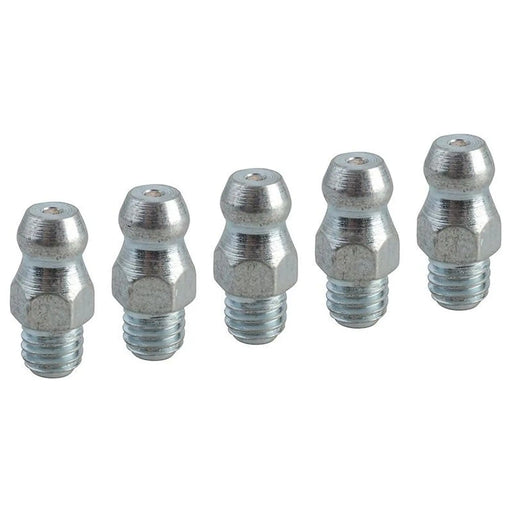 Faithfull Grease Nipple Straight M6 x 1.0 (Pack 5)