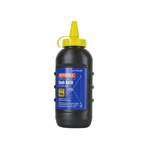 Faithfull Yellow Chalk Powder 250g for DIY Projects
