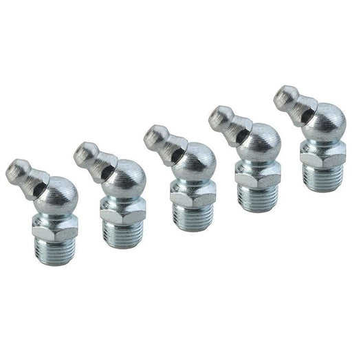 Faithfull Grease Nipple 45° 1/8in BSP (Pack 5)