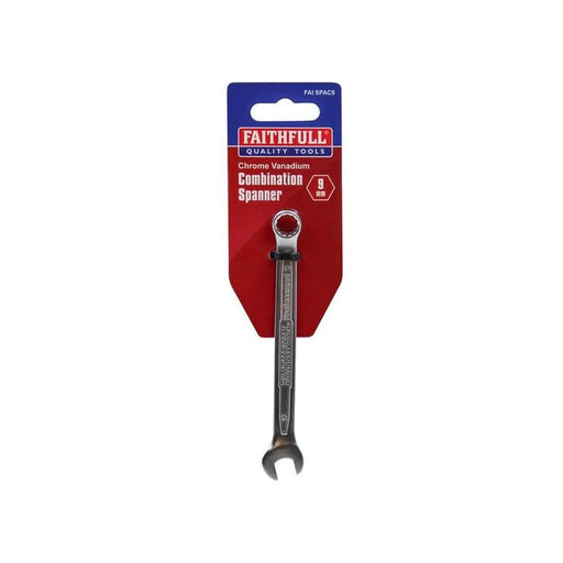 Faithfull Combination Spanner CV Satin Finish 9mm
