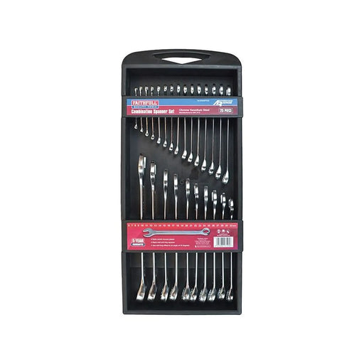 Faithfull 25 Piece Chrome Vanadium Spanner Set