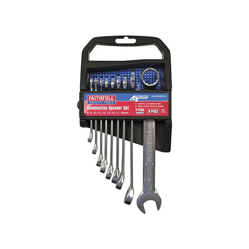 Faithfull 9 Piece Combination Spanner Set