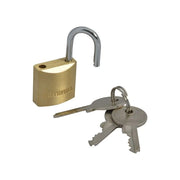 Faithfull Brass Padlock 20mm with 3 Keys