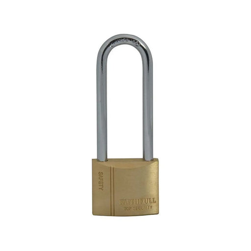 Faithfull Brass Padlock 40mm Long Shackle