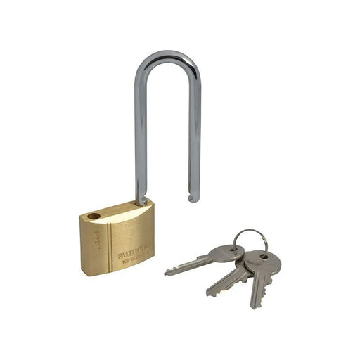 Faithfull Brass Padlock 40mm Long Shackle