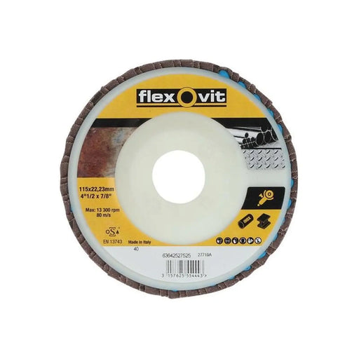Flexovit Flap Disc For Angle Grinders 125mm 80G