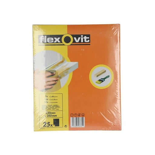Flexovit Glasspaper Sanding Sheets 230 x 280mm Assorted (25)