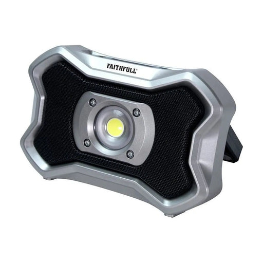 Faithfull Power Plus Rechargeable Work Light with Speaker 20W