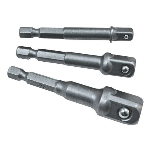 Faithfull Hex to Square Drive Adaptor Set, 3 Piece