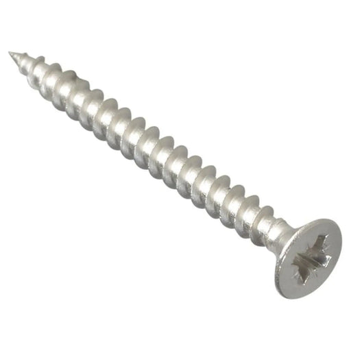 Forgefix Multi-Purpose Pozi Compatible Screw CSK ST S/Steel 4.0 x 40mm Box 200