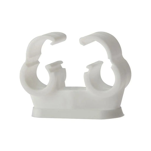 Forgefix Pipe Clip Double Cliplock 15mm Box 50
